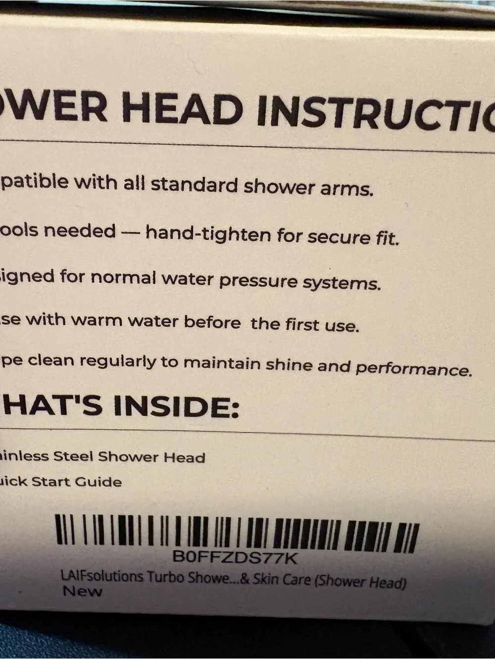 Premium Stainless Steel Shower Head - Brushed Silver Finish